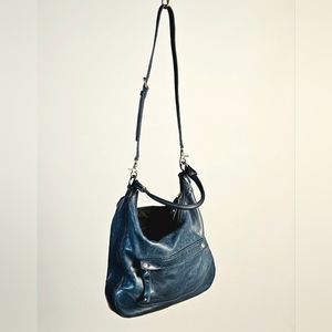 Frye Blue Leather Shoulder/Crossbody Bag